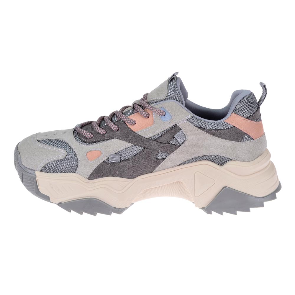 Pullman Kadın Spor Ayakkabı Sneaker SMS-65137   GRİ MULTİ