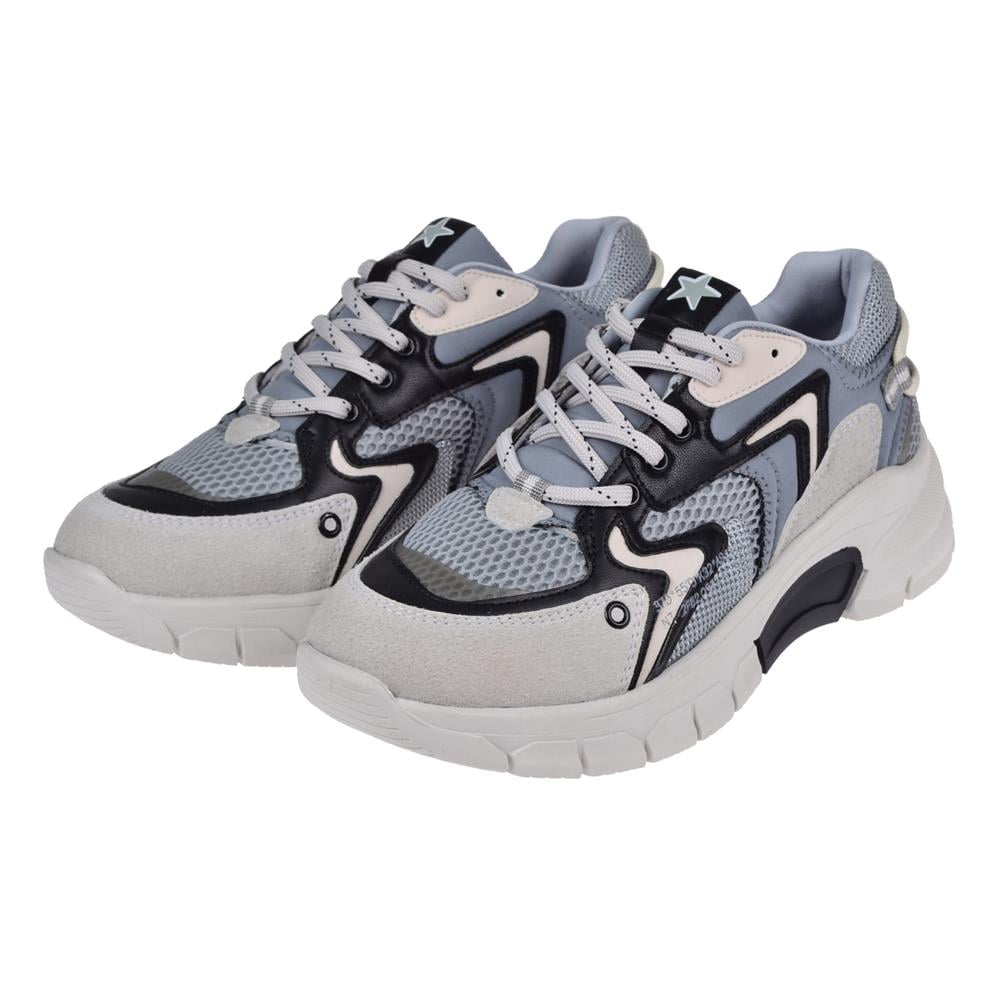 Pullman Kadın Spor Ayakkabı Sneaker SMS-51166   GRİ SİYAH
