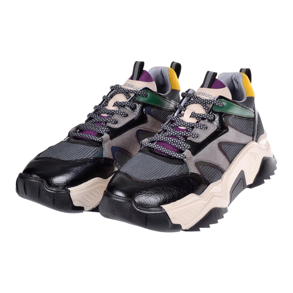 Pullman Kadın Spor Ayakkabı Sneaker SMS-65142   SİYAH MOR