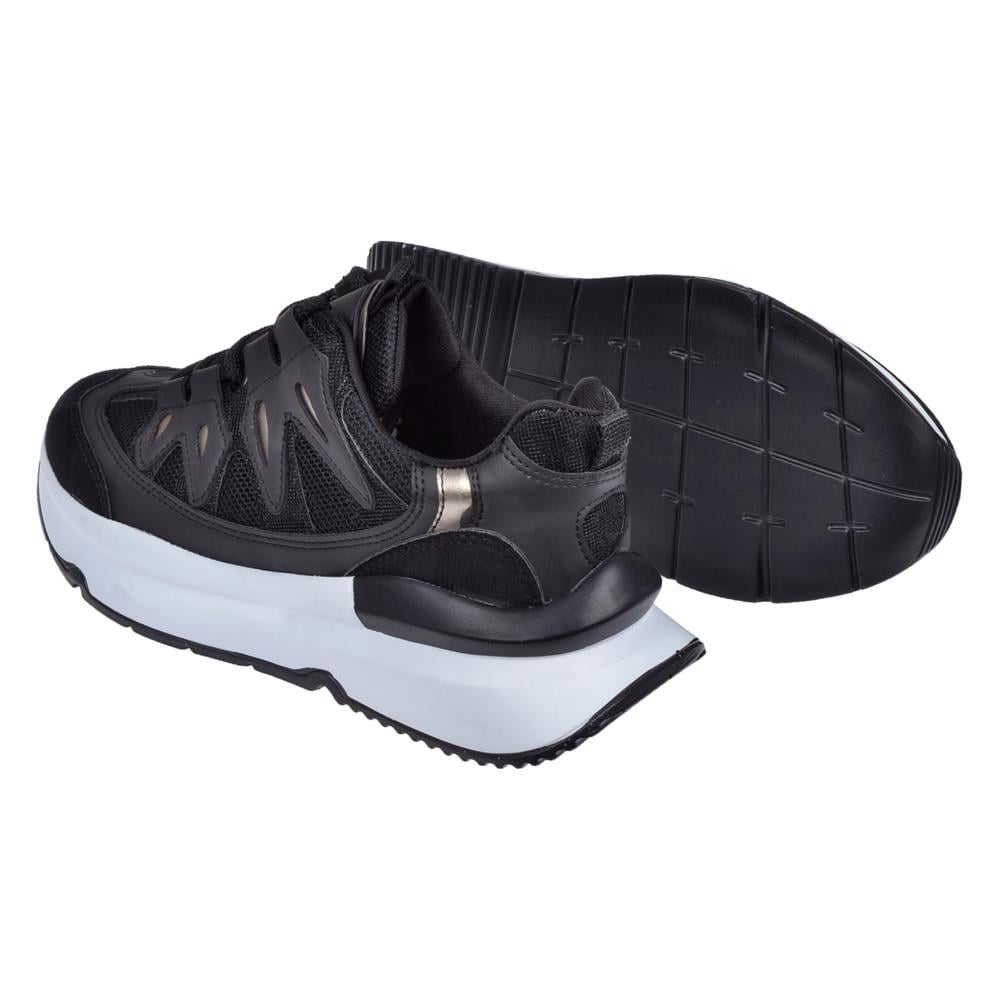 Pullman Kadın Spor Ayakkabı Sneaker ZM-03   SİYAH