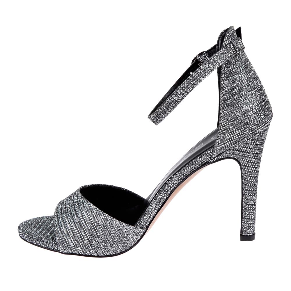 Pullman Kadın Topuklu Ayakkabı SMS-1822   PLATİN SİMLİ