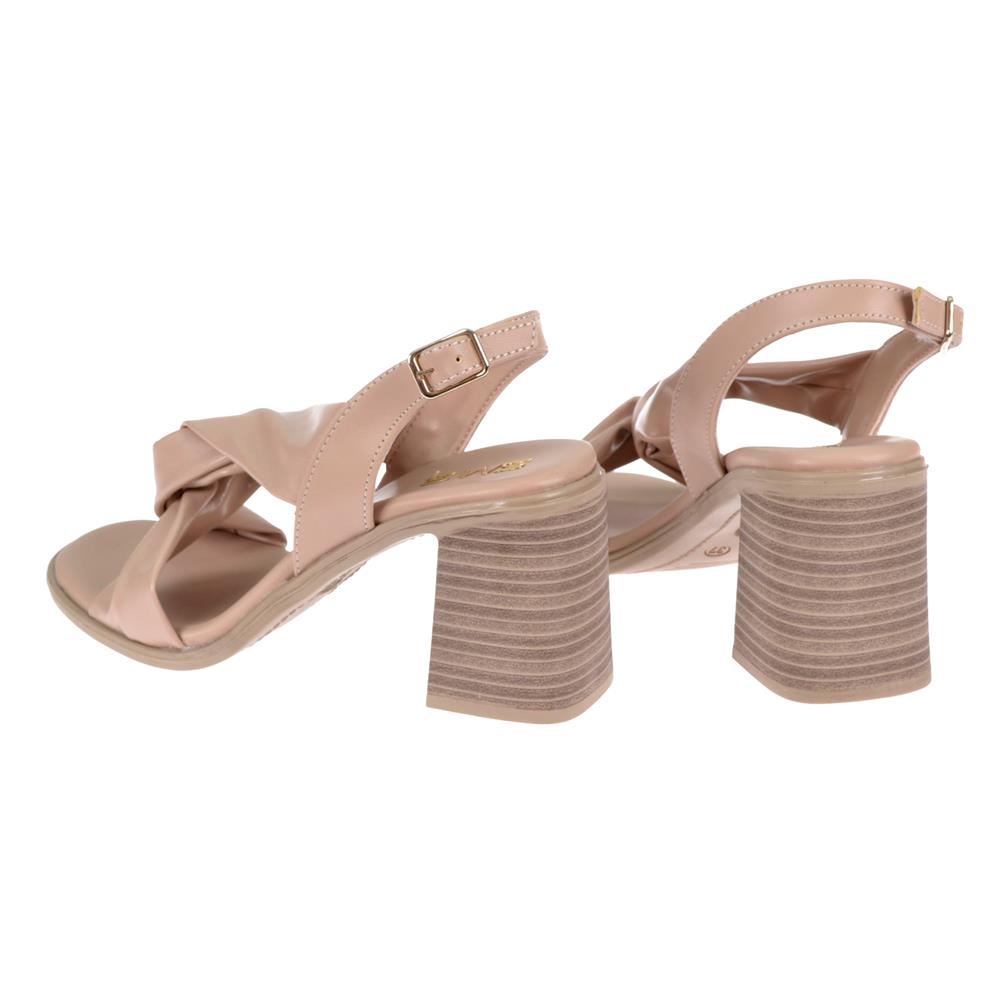 Pullman Kalın Topuklu Kadın Sandalet SMS-3448   NUT