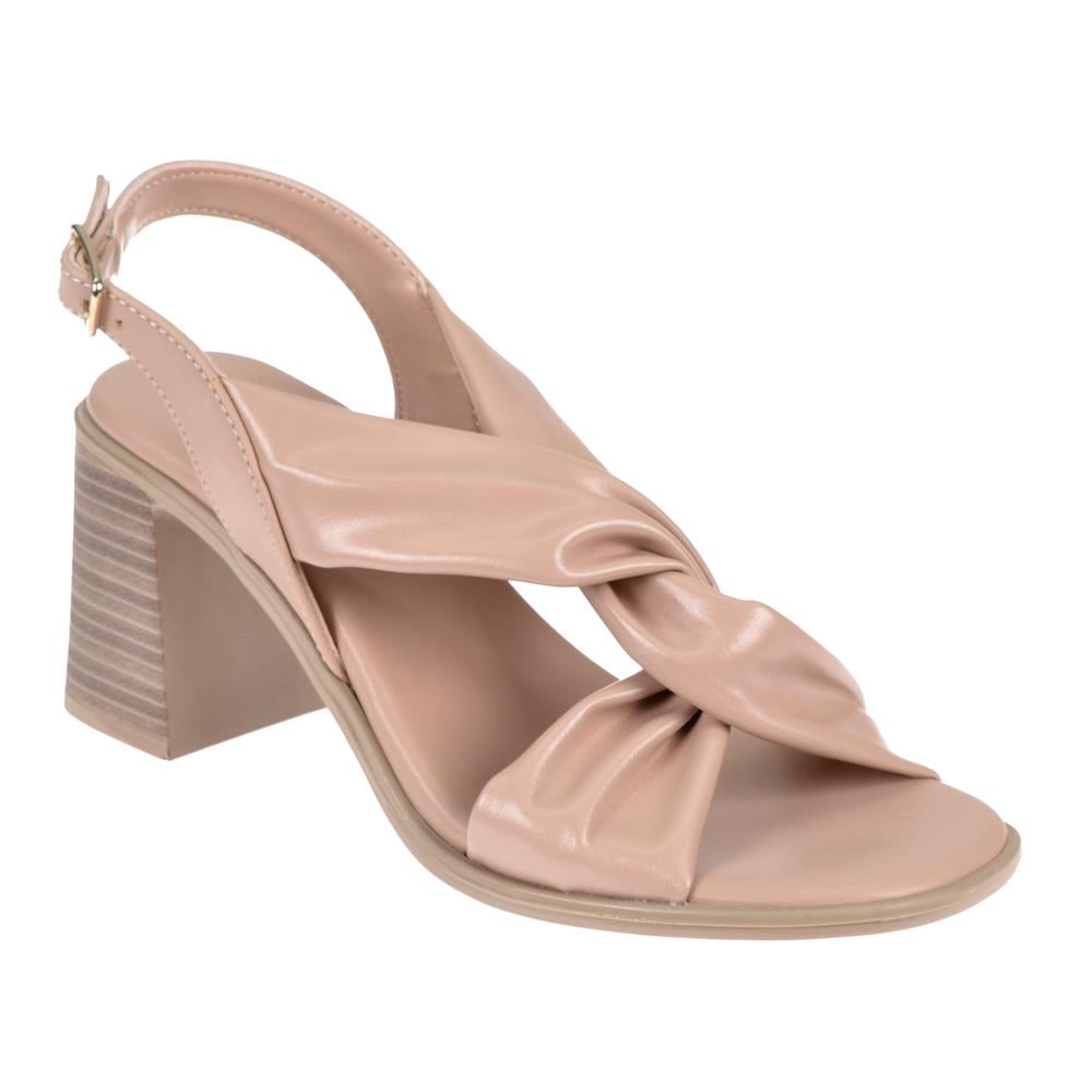 Pullman Kalın Topuklu Kadın Sandalet SMS-3448   NUT