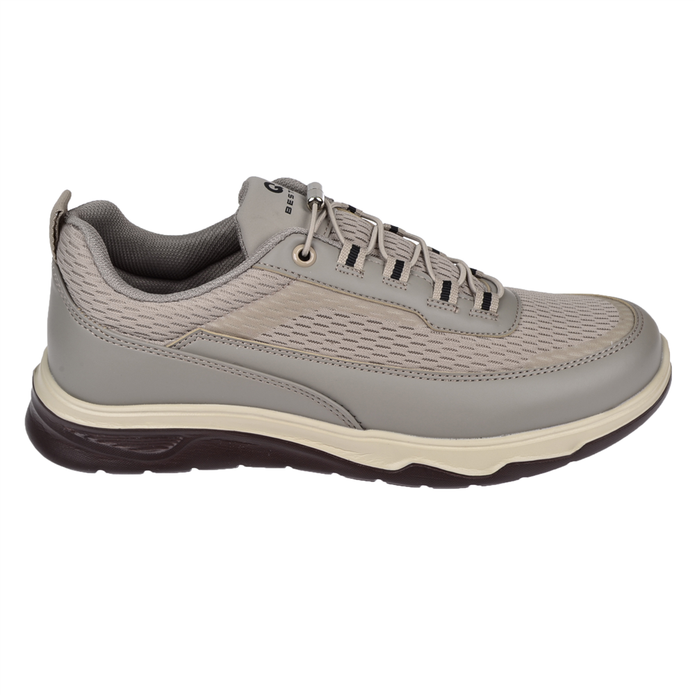 Pullman Lastikli Erkek Spor Ayakkabı Sneaker DUM-2074 VİZON