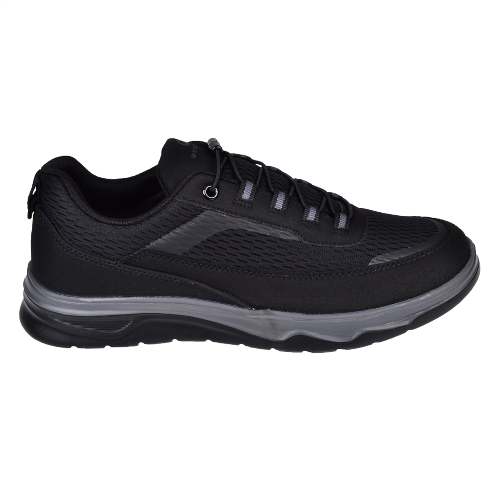 Pullman Lastikli Erkek Spor Ayakkabı Sneaker DUM-2074 SİYAH