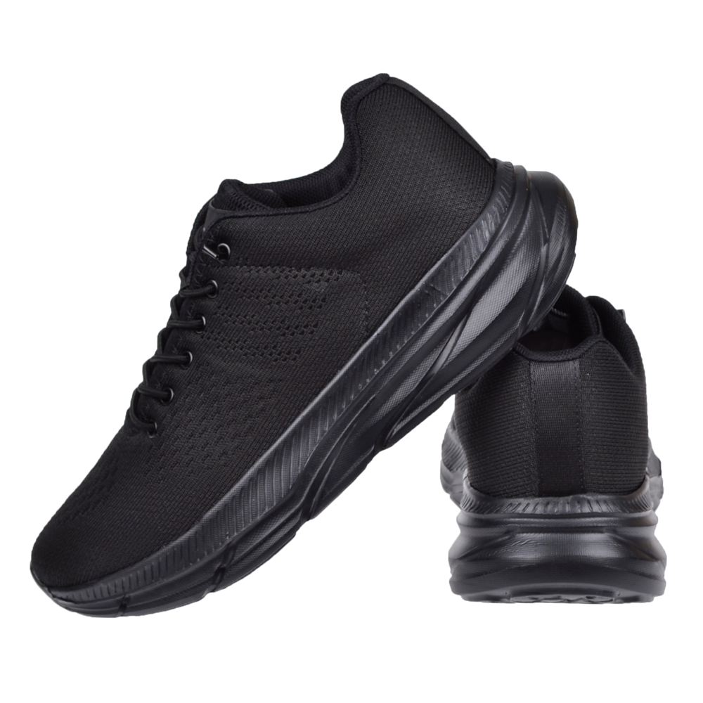 Pullman Triko Erkek Spor Ayakkabı Sneaker DUM-1518   SİYAH SİYAH
