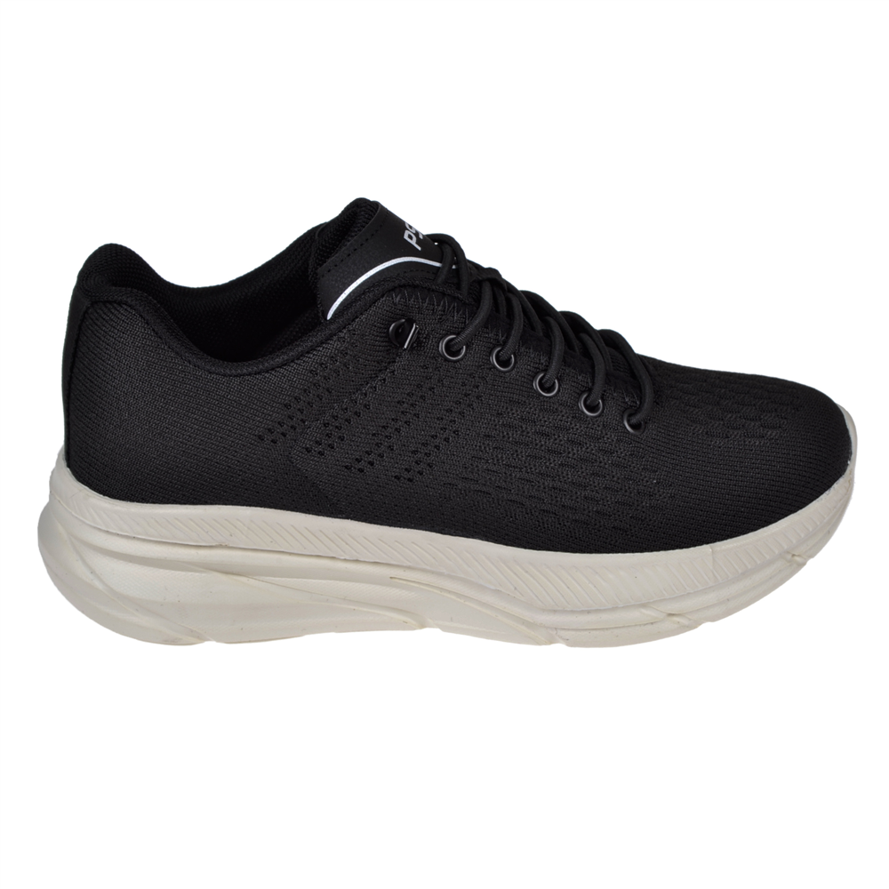 Pullman Triko Kadın Spor Ayakkabı Sneaker DUM-518 SİYAH BEYAZ