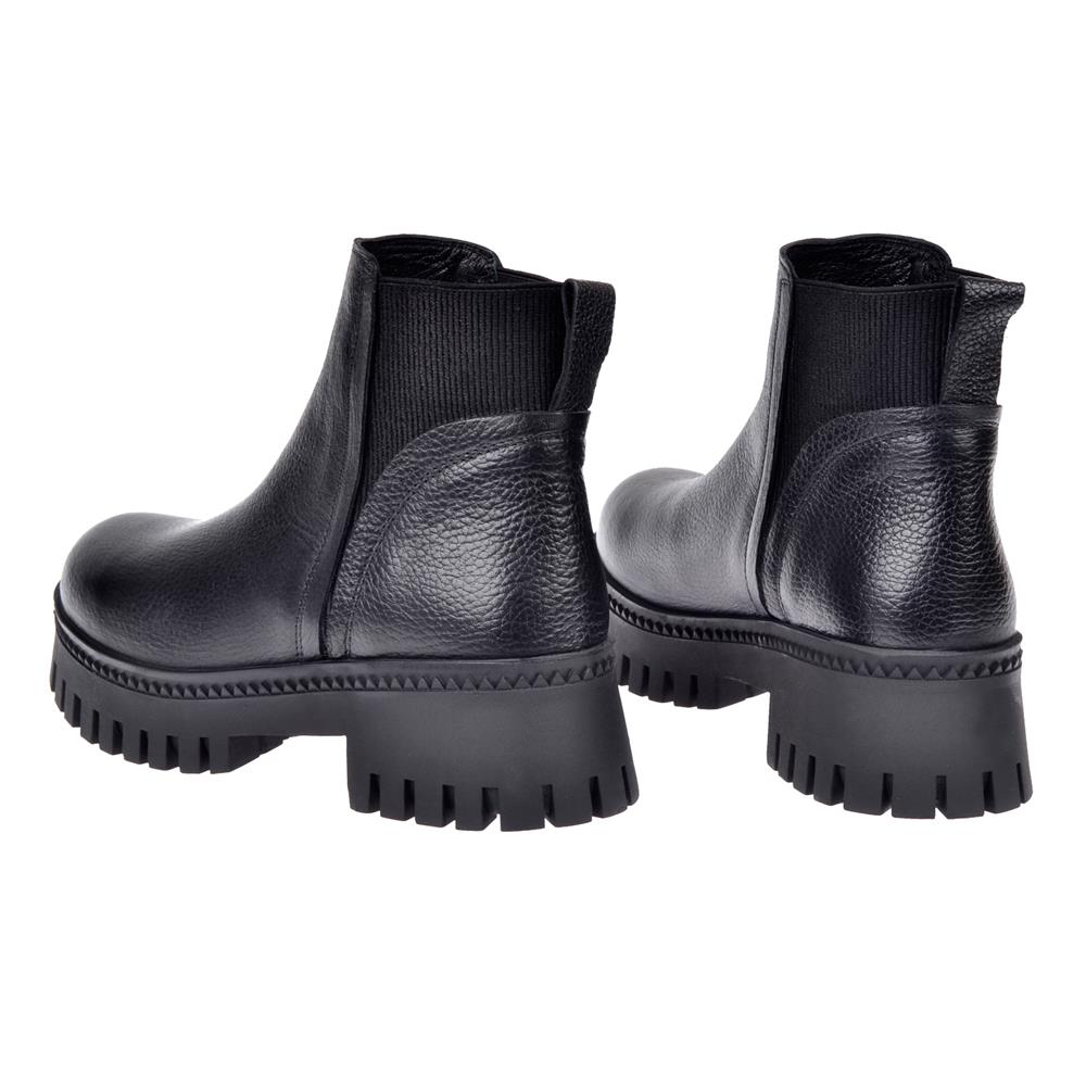 Pullman Yanı Lastikli Kısa Kadın Bot MX-ZMB-06   SİYAH