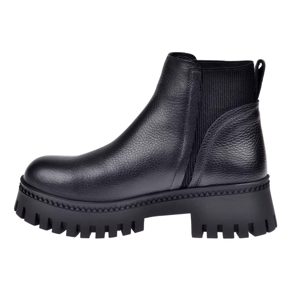 Pullman Yanı Lastikli Kısa Kadın Bot MX-ZMB-06   SİYAH