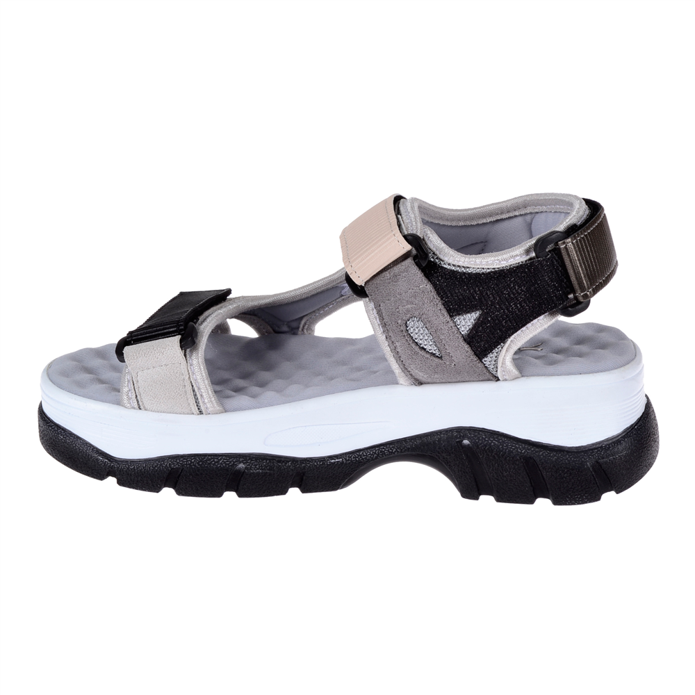 Sms Cırtlı Comfort Kadın Sandalet SMS-4740 SİYAH MULTİ