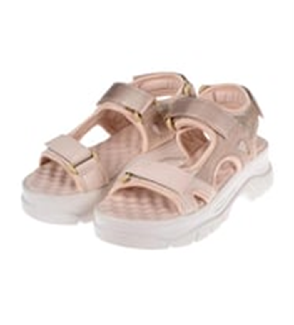Sms Cırtlı Comfort Kadın Sandalet SMS-4740 BEJ