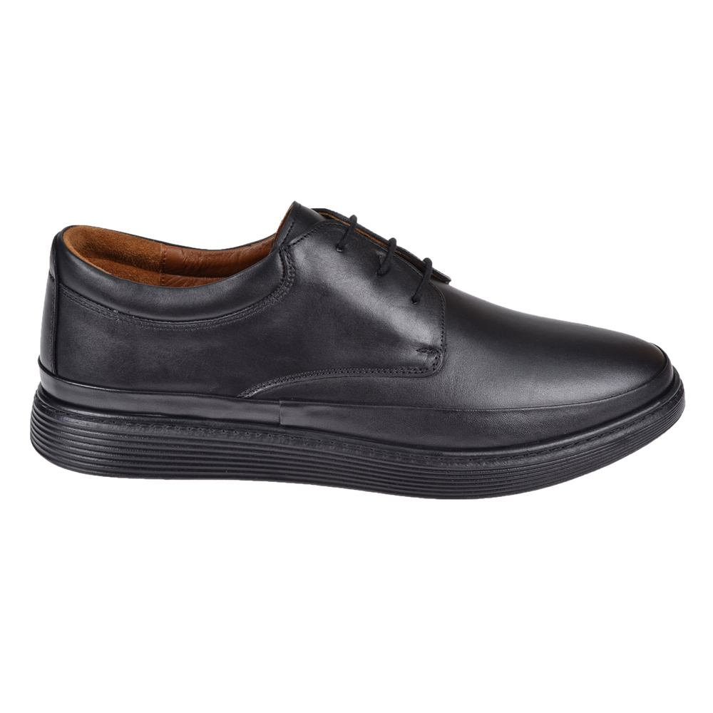 Tardelli Hakiki Deri Comfort Battal Boy Erkek Ayakkabı TRD-4393 SİYAH
