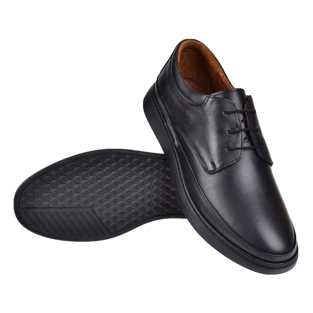 Tardelli Hakiki Deri Comfort Battal Boy Erkek Ayakkabı TRD-4393 SİYAH