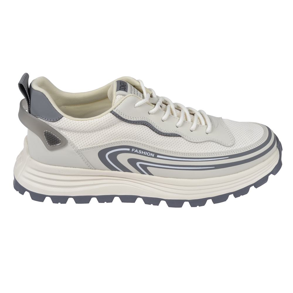 Voyager Bağcıklı Anorak Erkek Spor Ayakkabı Sneaker VOY-274 KREM
