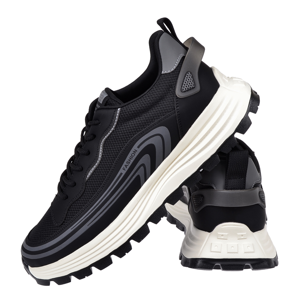 Voyager Bağcıklı Anorak Erkek Spor Ayakkabı Sneaker VOY-274 SİYAH