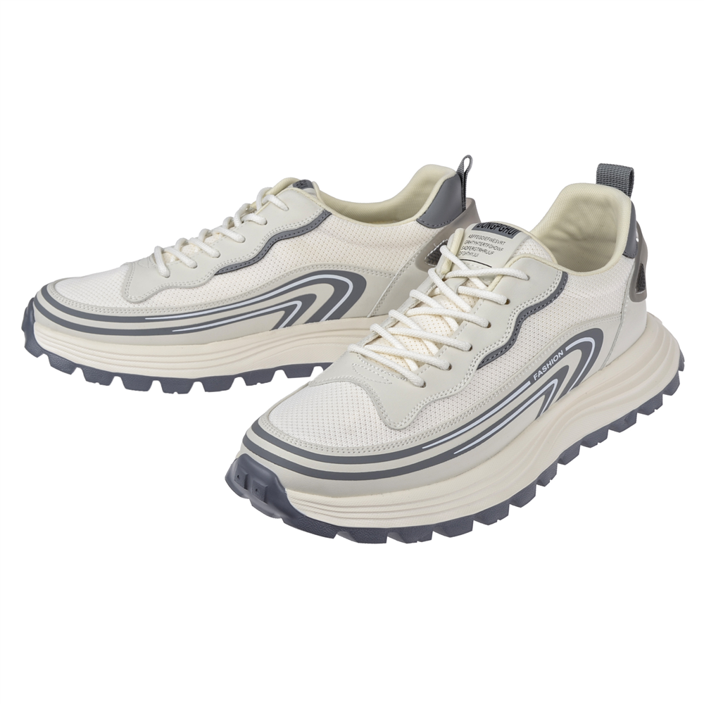Voyager Bağcıklı Anorak Erkek Spor Ayakkabı Sneaker VOY-274 KREM