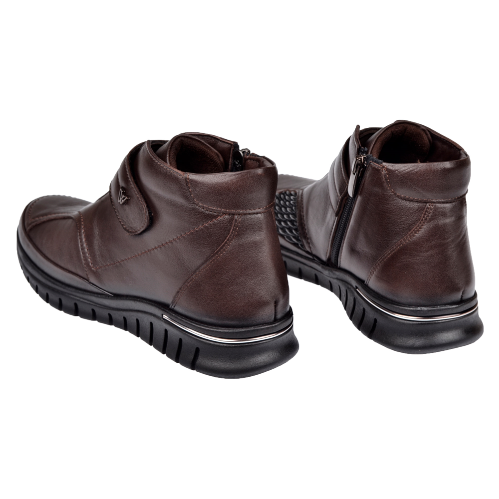Voyager Hakiki Deri Comfort Kadın Bot VOY-9411 KAHVE