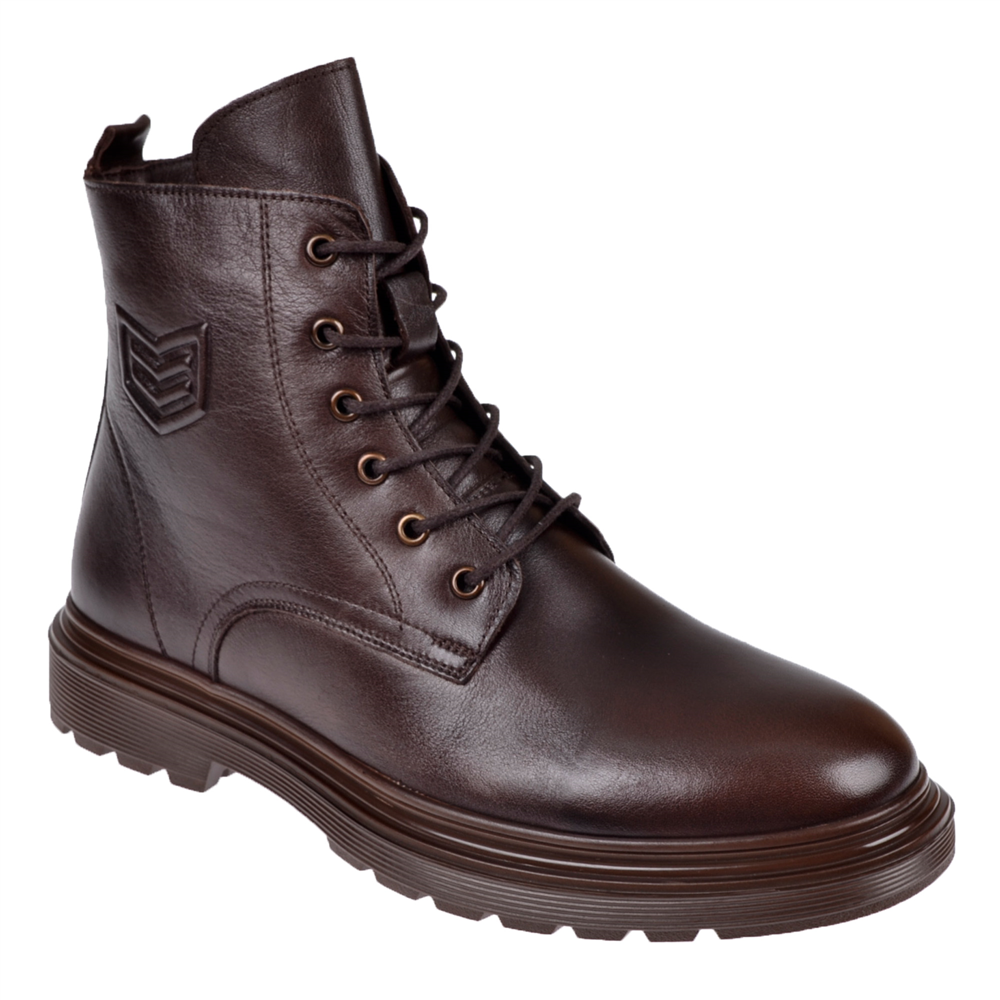 Voyager Hakiki Deri Postal Erkek Bot VOY-1034 KAHVE
