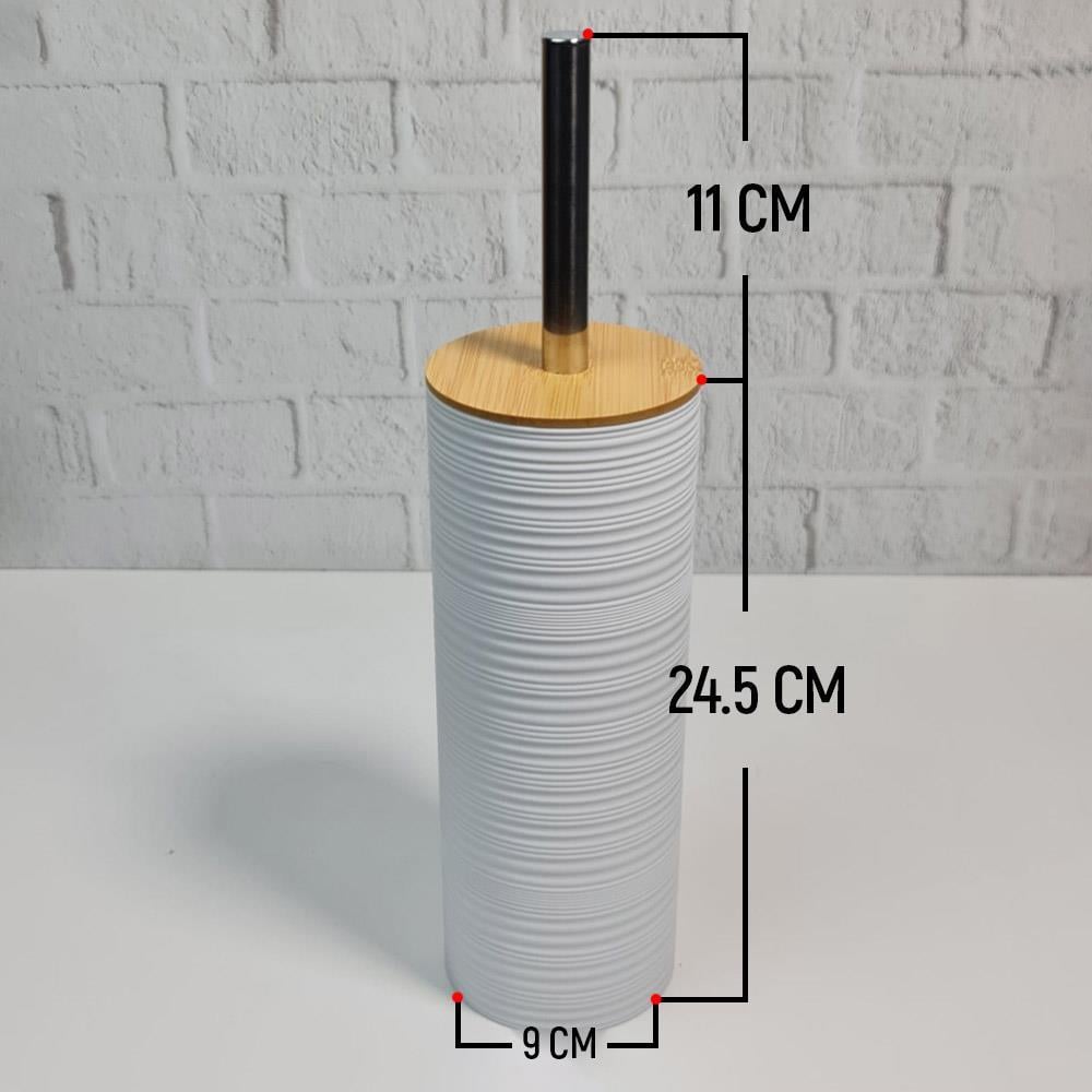 Akrilik Bambu Banyo Seti Stantlı 6 Parça Lavabo Takımı | Hometarz