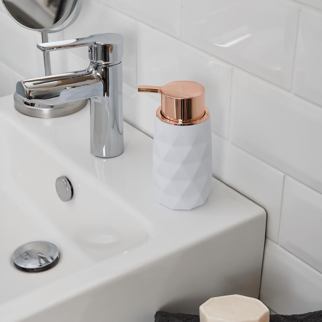Akrilik Dekoratif Banyo WC Lavabo Gold Sıvı Sabunluk | Hometarz