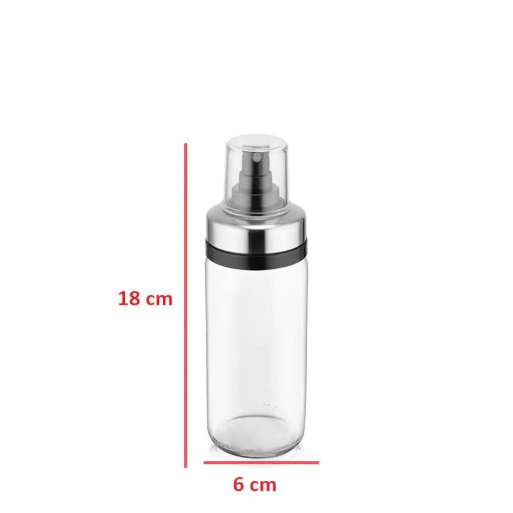 Cam Yağ Spreyi Yağ Püskürtücü Metal Sprey Yağlık Şişe 244 ML | Hometarz