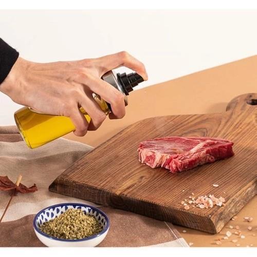 Cam Yağ Spreyi Yağ Püskürtücü Metal Sprey Yağlık Şişe 244 ML | Hometarz