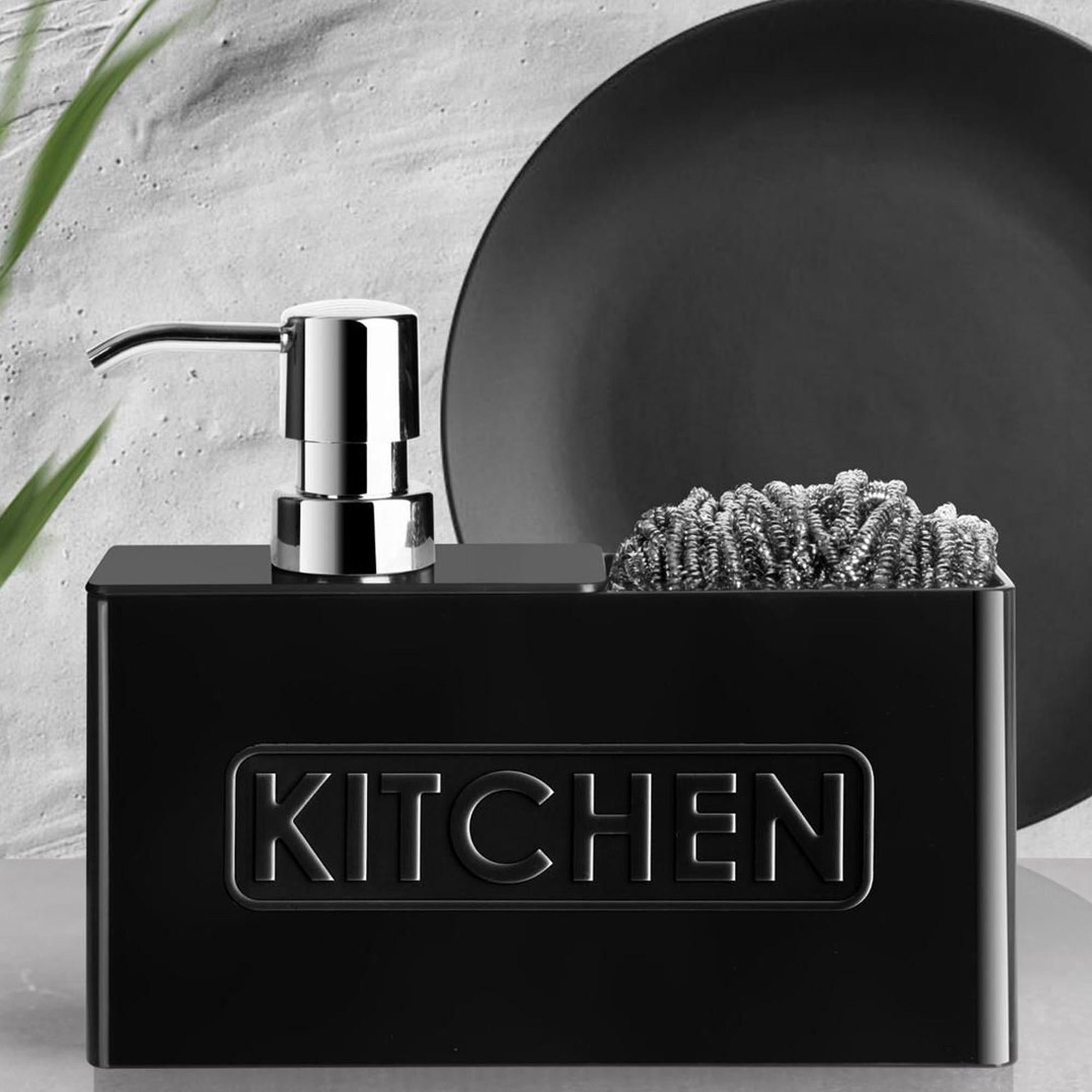 Hometarz Kıtchen Plastik Mutfak Sıvı Sabunluk Süngerlik 