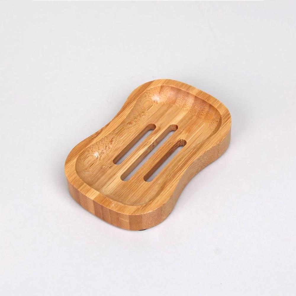 Katı Sabunluk Bambu Oval Izgaralı 11 cm | Hometarz