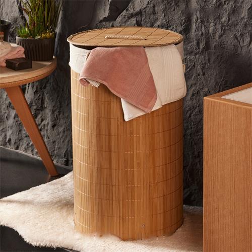 Kirli Çamaşır Sepeti Bambu Çamaşır Selesi 35x60 | Hometarz