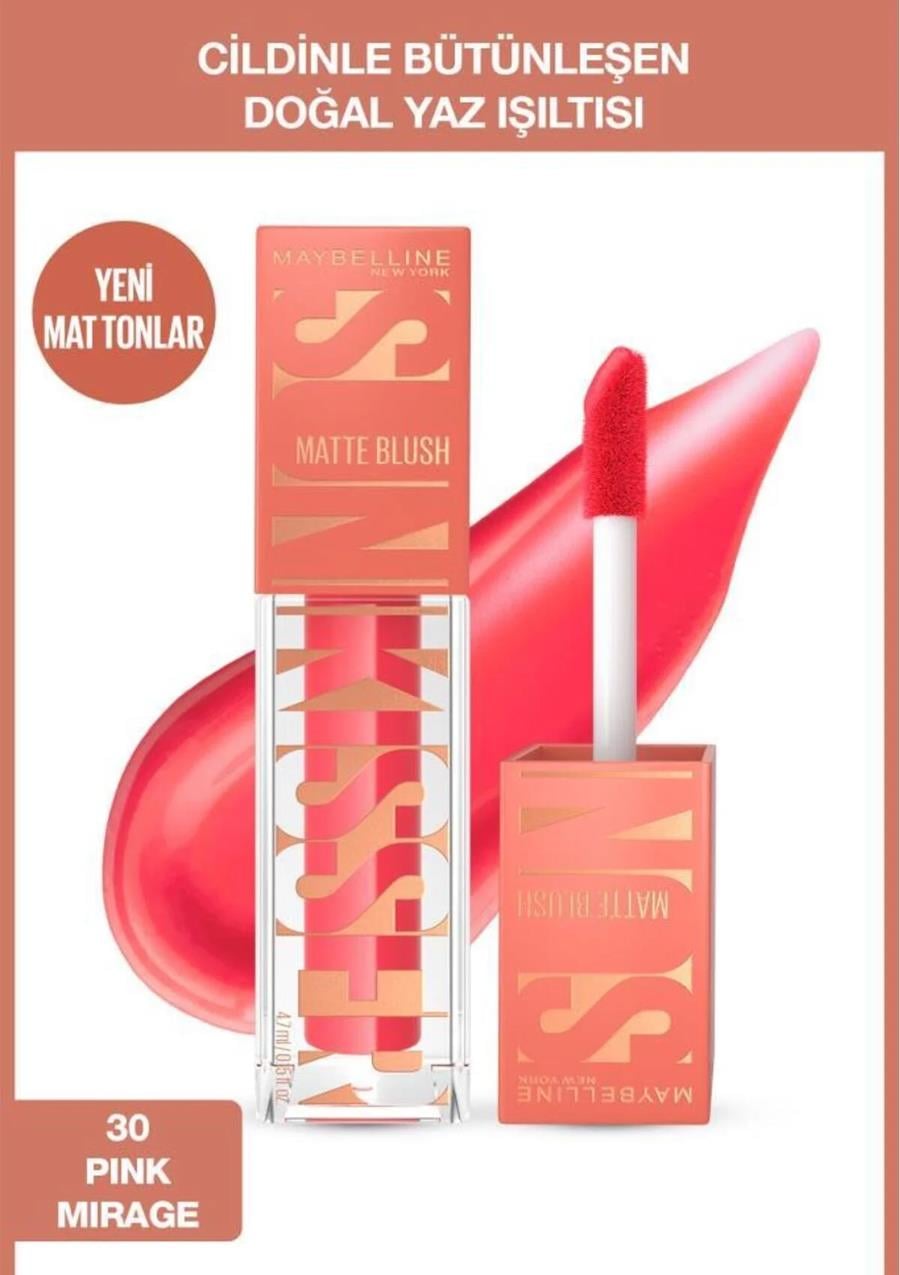 Maybelline New York Sunkisser Hazy Matte Likit Allık - 30 Pink Mirage
