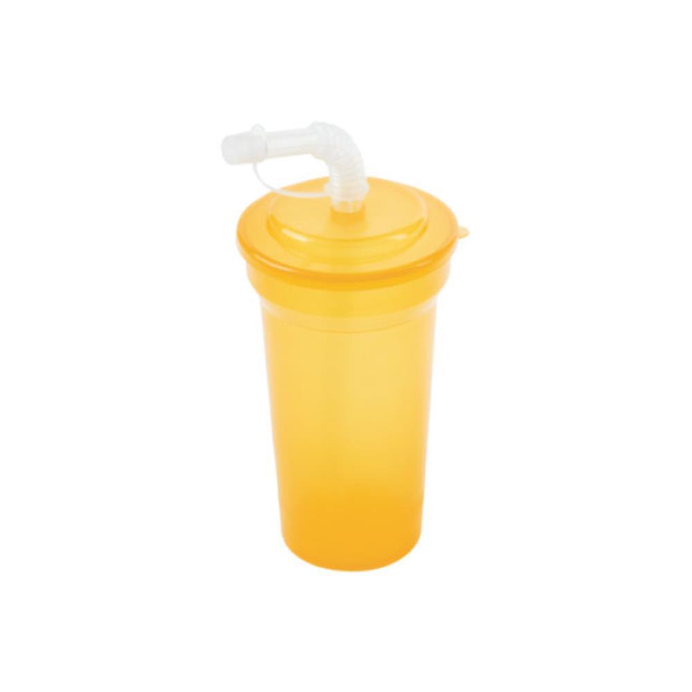 Plastik Suluk Pipetli Bardak Okul Ofis Masa Üstü 400 Ml | Hometarz