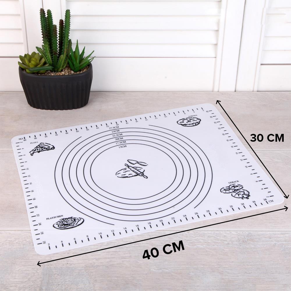 Silikon Pizza Hamuru Açma Matı Detaylı Ölçülü 30x40 | Hometarz