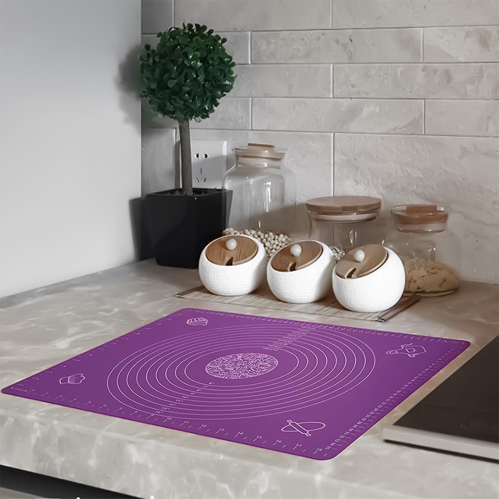 Silikon Pizza Hamuru Açma Matı Detaylı Ölçülü 30x40 | Hometarz