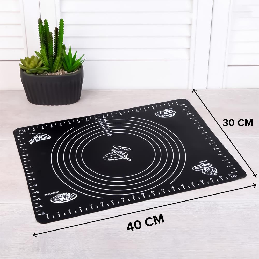 Silikon Pizza Hamuru Açma Matı Detaylı Ölçülü 30x40 | Hometarz