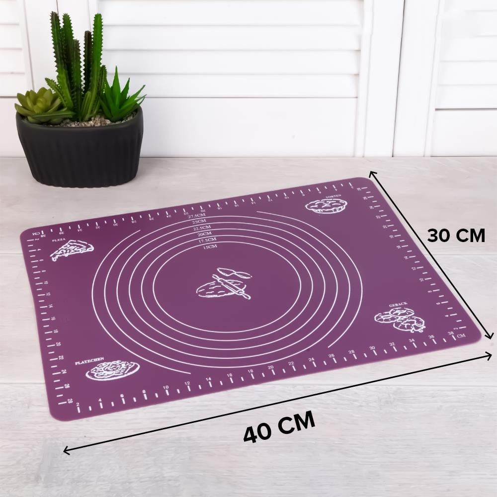Silikon Pizza Hamuru Açma Matı Detaylı Ölçülü 30x40 | Hometarz