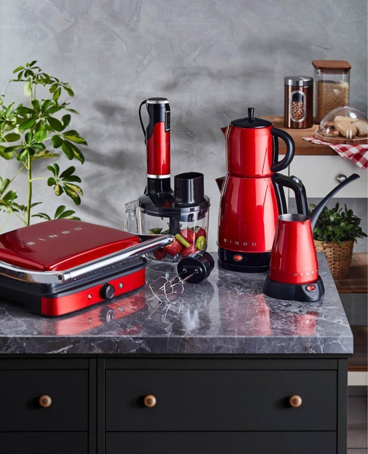 Sinbo 4 lü Elektrikli Çeyiz Seti Çaycı Blender Cezve Tost Makinesi