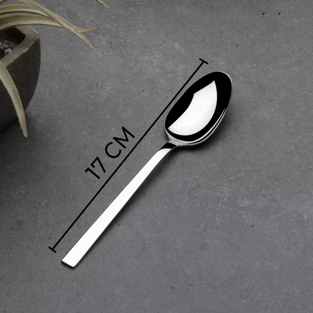Tatlı Kaşığı Seti Paslanmaz Çelik Kek Pasta Kaşığı 6'lı | Hometarz