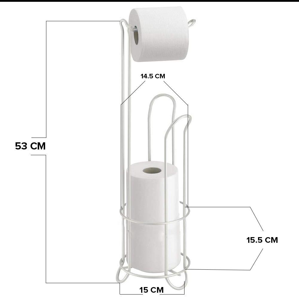 Tuvalet Peçeteliği Yedek Hazneli Ayaklı Metal 54 Cm | Hometarz