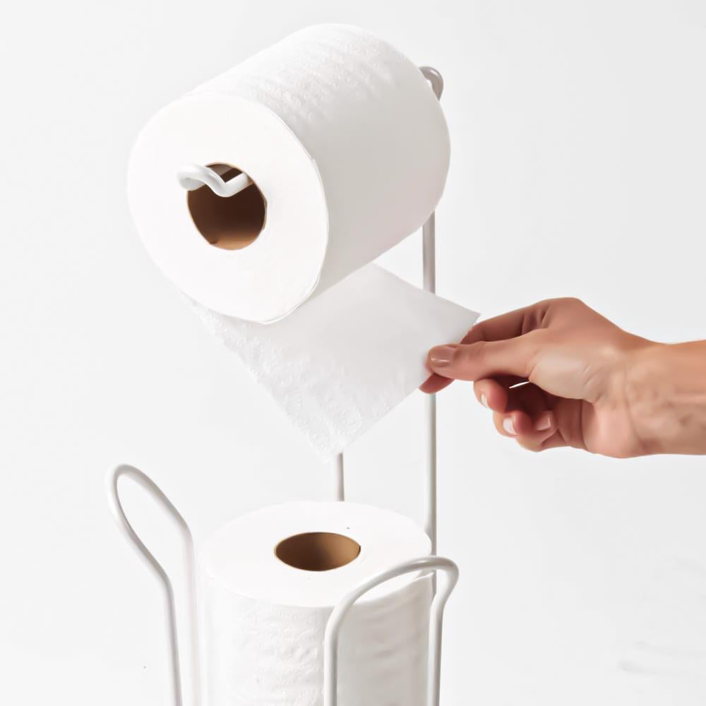 Tuvalet Peçeteliği Yedek Hazneli Ayaklı Metal 54 Cm | Hometarz