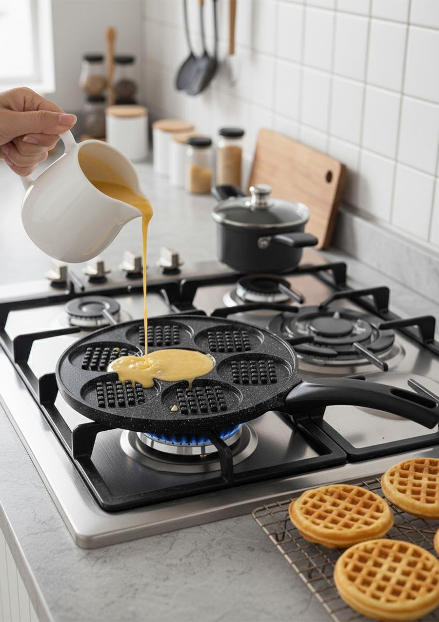 Waffle Tavası  Döküm Pankek Tavası  27 CM
