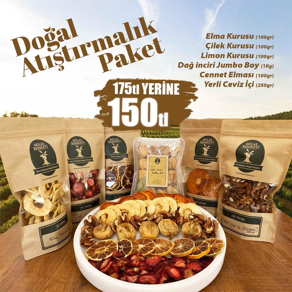DOĞAL ATIŞTIRMALIK PAKET