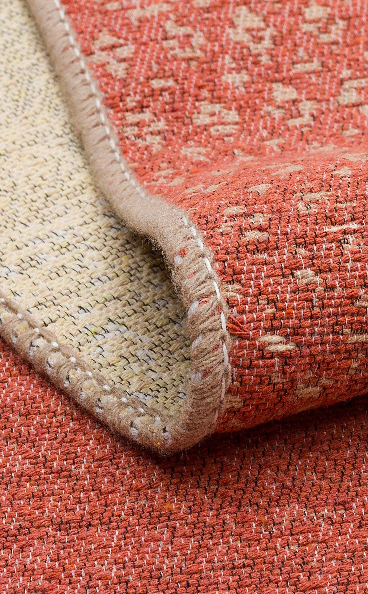 ARYA AR 37 TERRA  Yıkanabilir Çift Taraflı Modern Desenli Dokuma Kilim