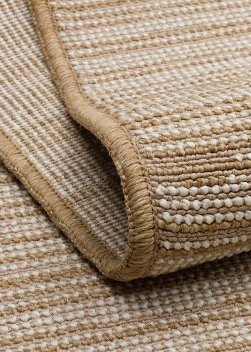 BALI JUTE BLJ 02 JUTE WHITE  Jüt Dokulu Hav Toz Vermeyen Modern Halı