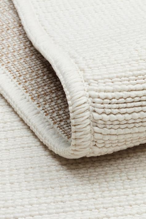 BALI JUTE BLJ 02 WHITE  Jüt Dokulu Hav Toz Vermeyen Modern Halı