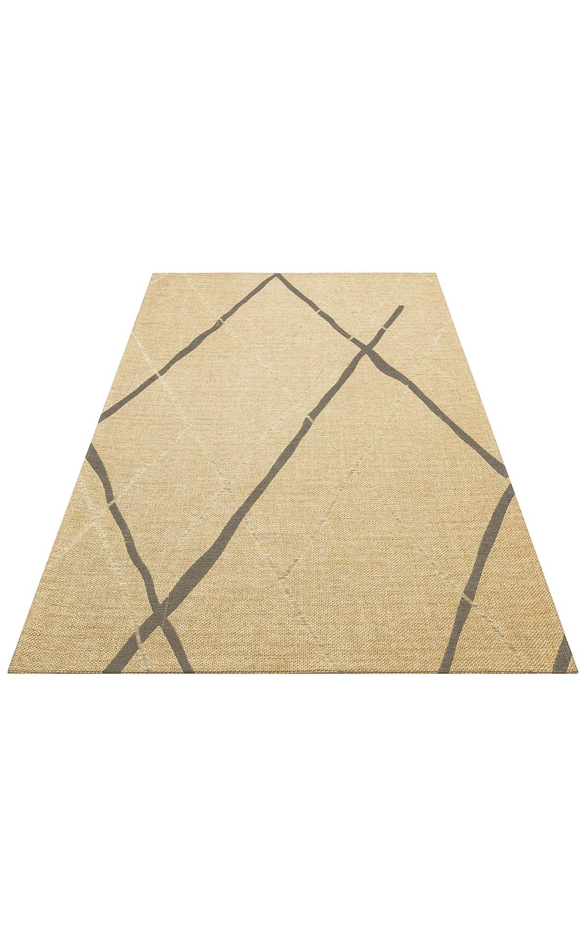 BROOKLYN BRK 05 NATURAL GREY  Hasır Görünümlü Kaymaz Renkli Dokuma Modern Kilim