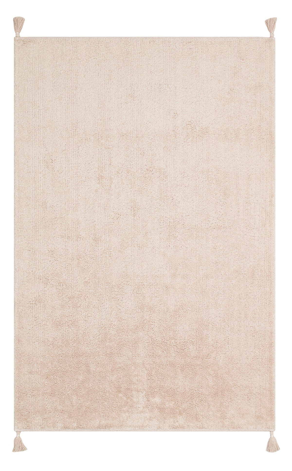 COTTON BOON CBN PLAIN BEIGE  Yıkanabilir Kaymaz Tabanlı Naturel Pamuk Bebek Halısı