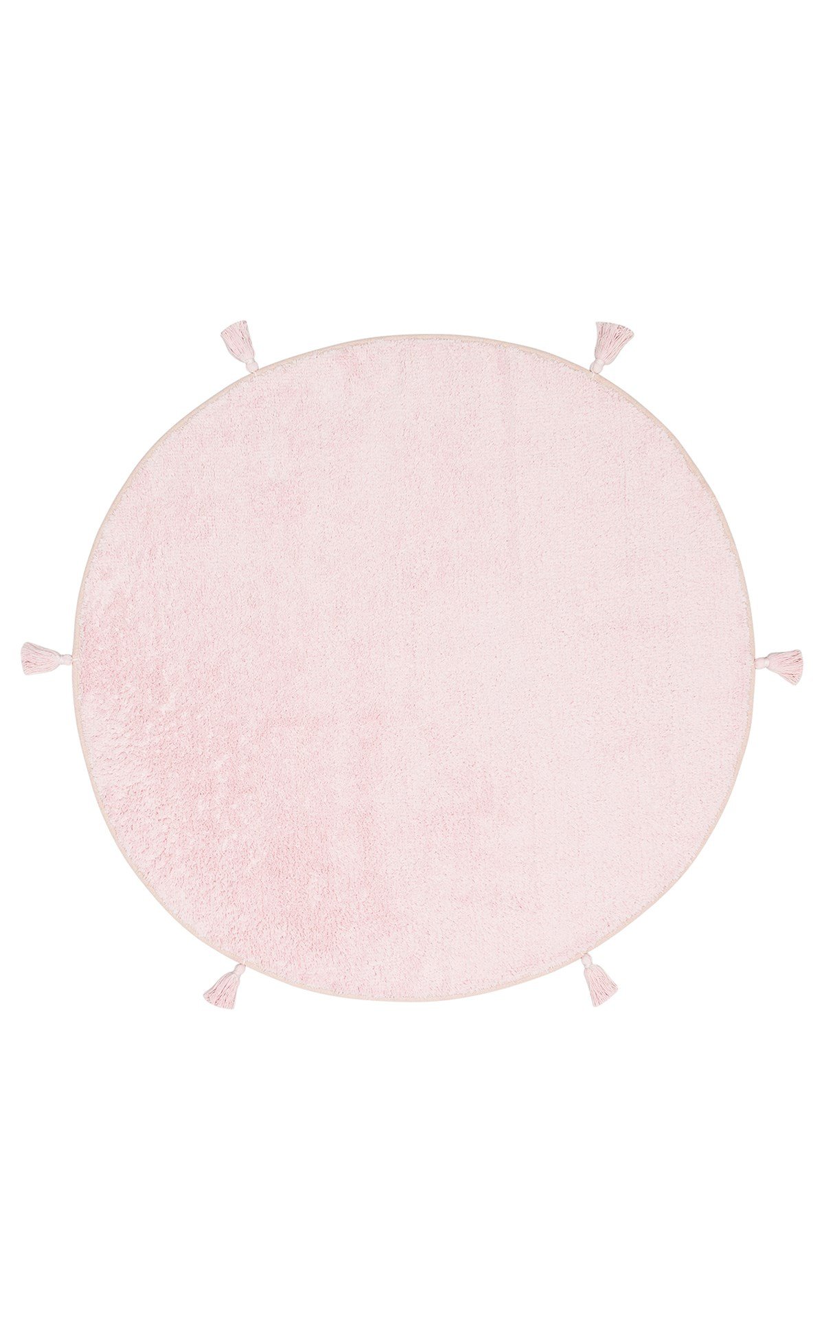 COTTON BOON CBN PLAIN POWDER Q  Yıkanabilir Kaymaz Tabanlı Naturel Pamuk Bebek Halısı