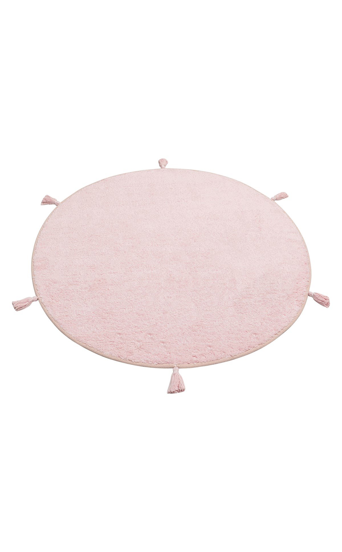 COTTON BOON CBN PLAIN POWDER Q  Yıkanabilir Kaymaz Tabanlı Naturel Pamuk Bebek Halısı