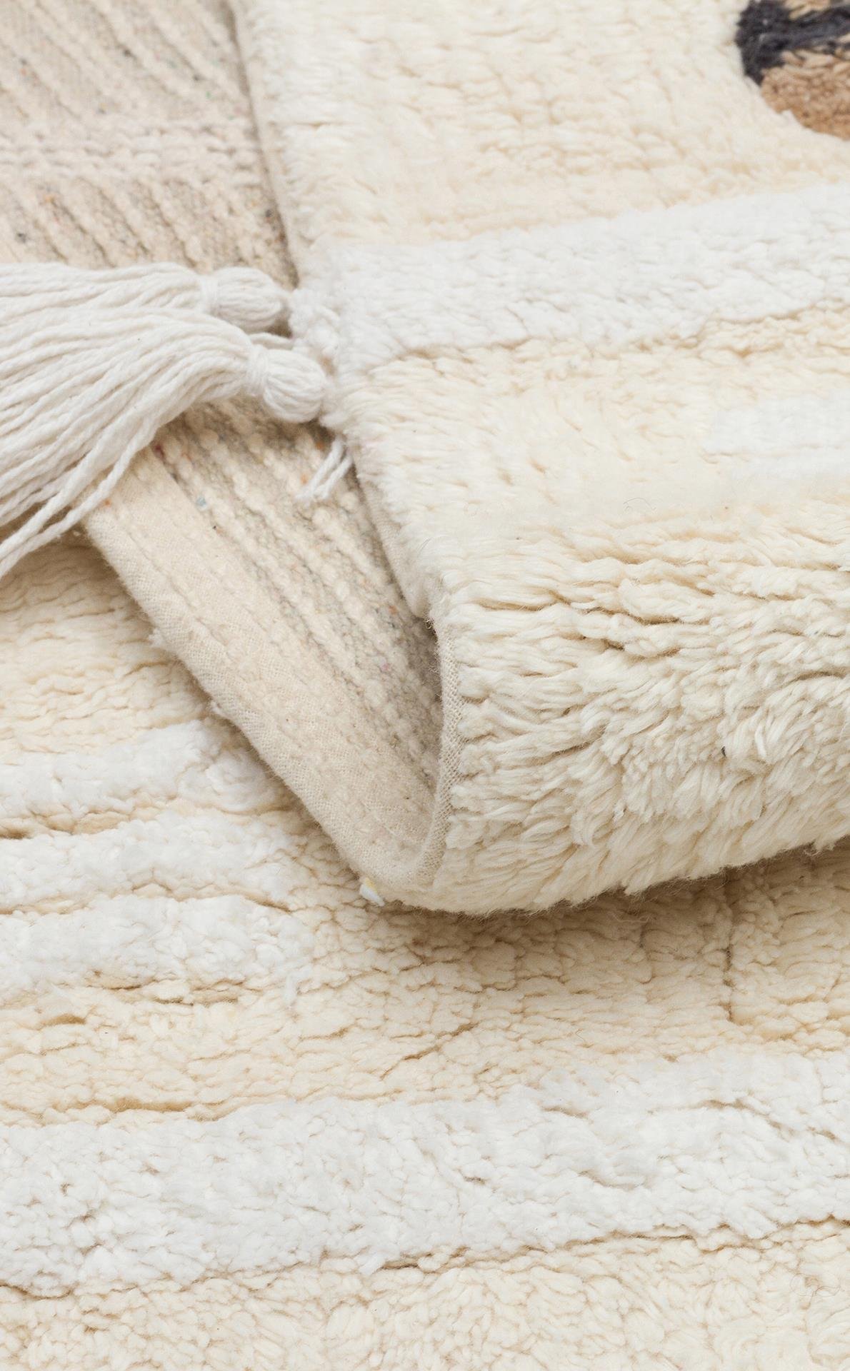 COTTON BOON XXW CBN 09 MULTY XXW  Yıkanabilir Kaymaz Tabanlı Naturel Pamuk Bebek Halısı