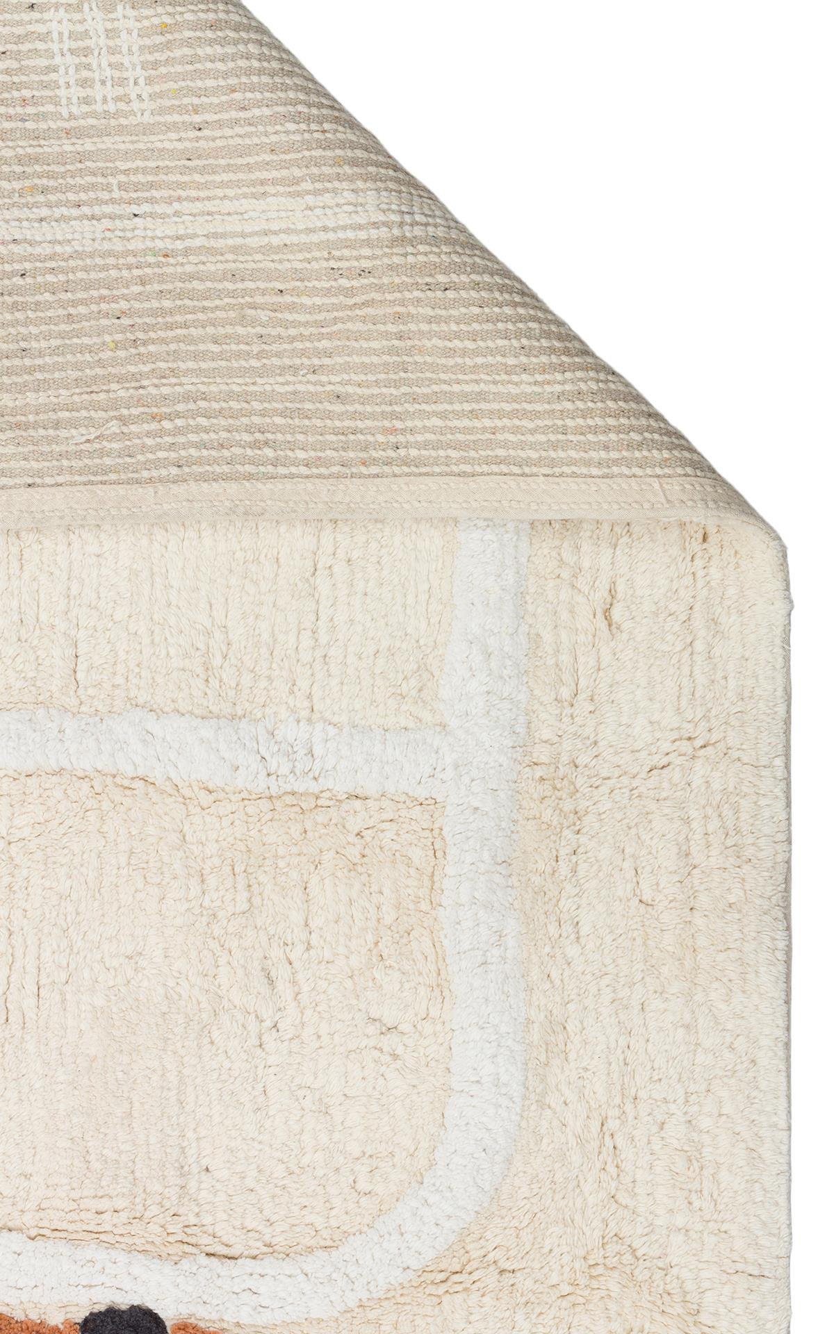 COTTON BOON XXW CBN 09 MULTY XXW  Yıkanabilir Kaymaz Tabanlı Naturel Pamuk Bebek Halısı